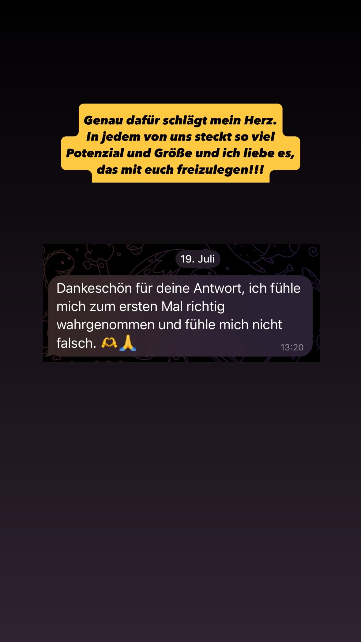 Nachricht an Kevin