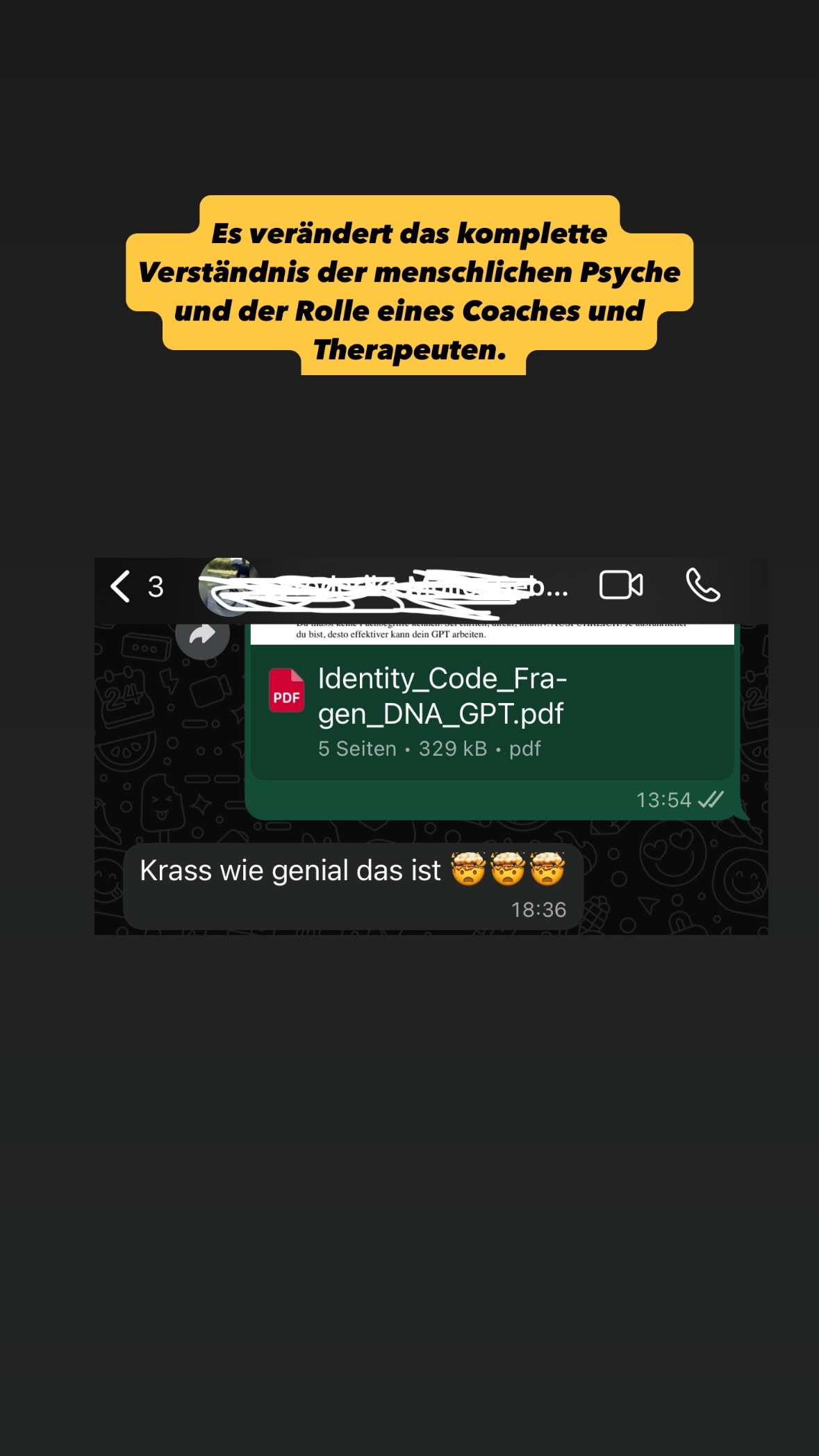 Nachricht an Kevin
