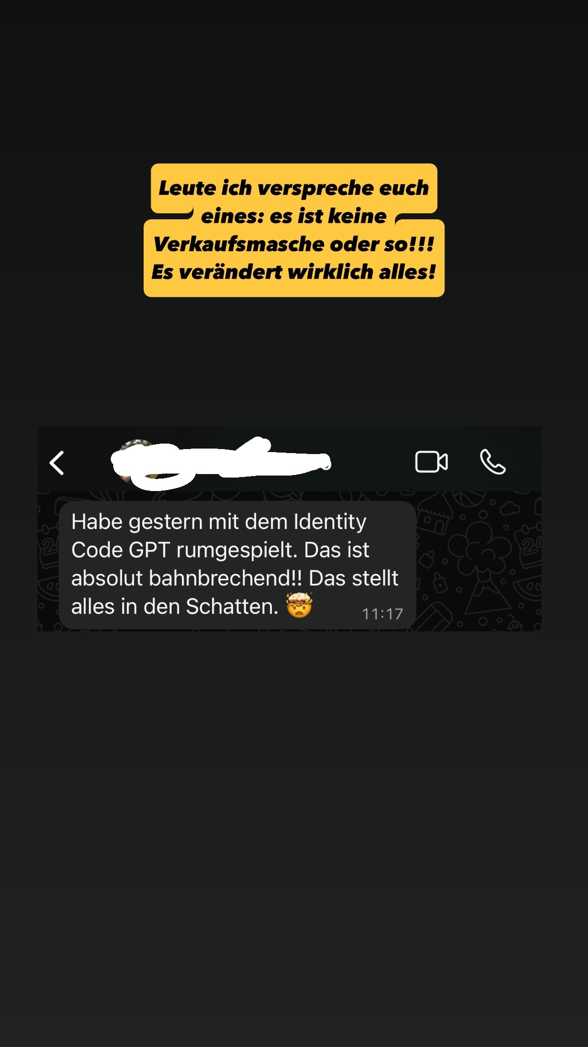 Nachricht an Kevin